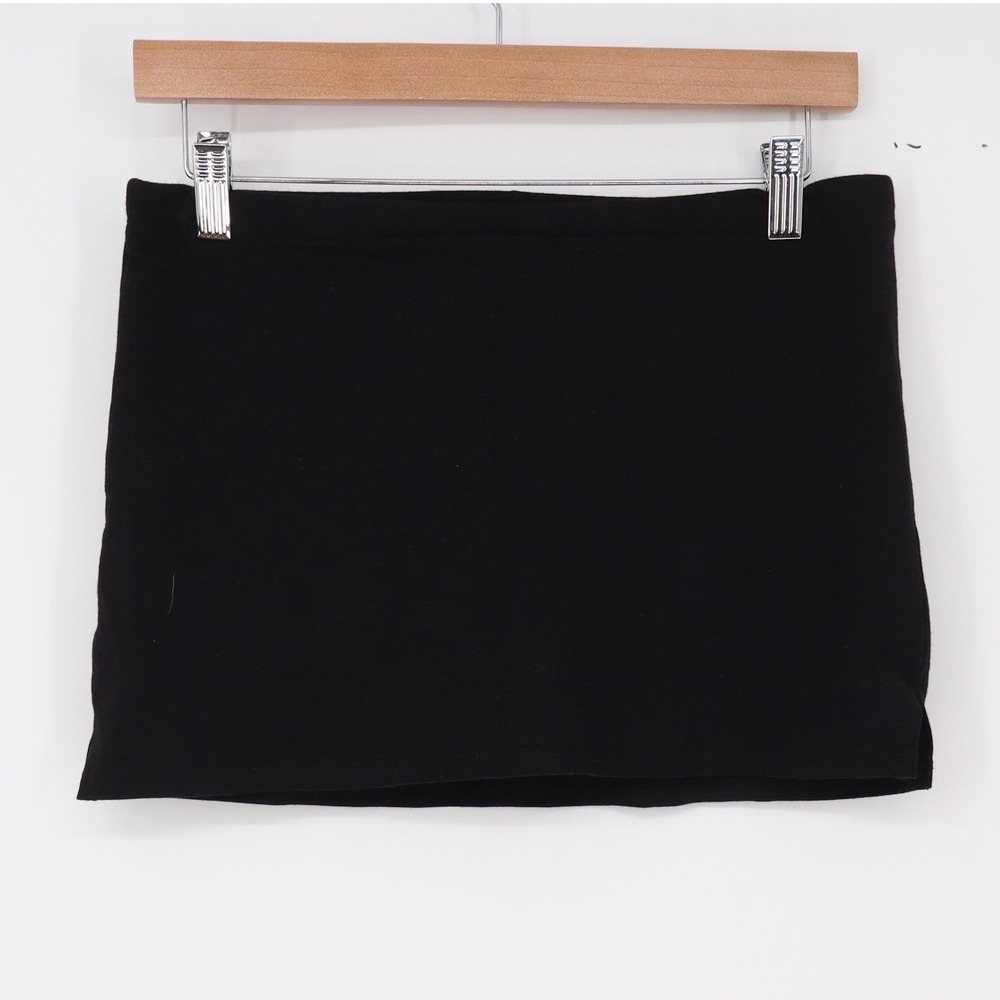 Tillys Skort Womens S Wrap Black Cotton Blend Mini Active Casual Excellent